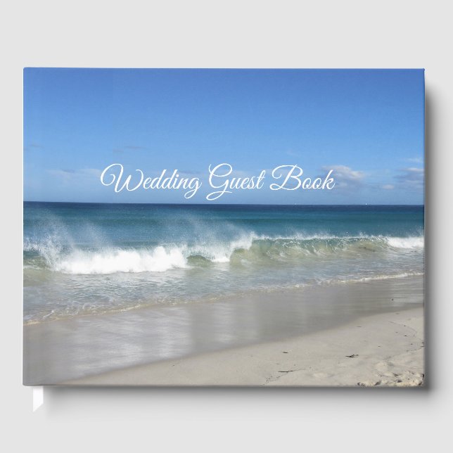 Summer Beach Hochzeit Gästebuch (Vorderseite)