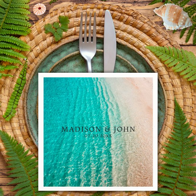 Summer Beach Hochzeit in Urlaubsort Serviette (Von Creator hochgeladen)