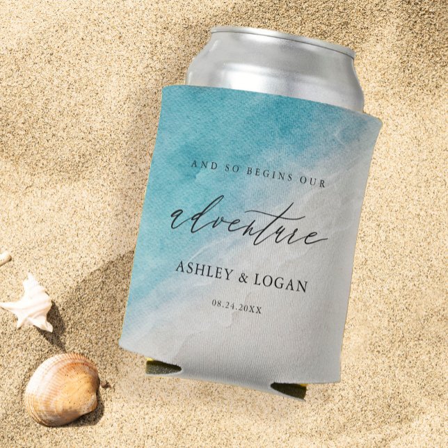 Summer Beach Hochzeiten Liebhaber Dosenkühler (Von Creator hochgeladen)