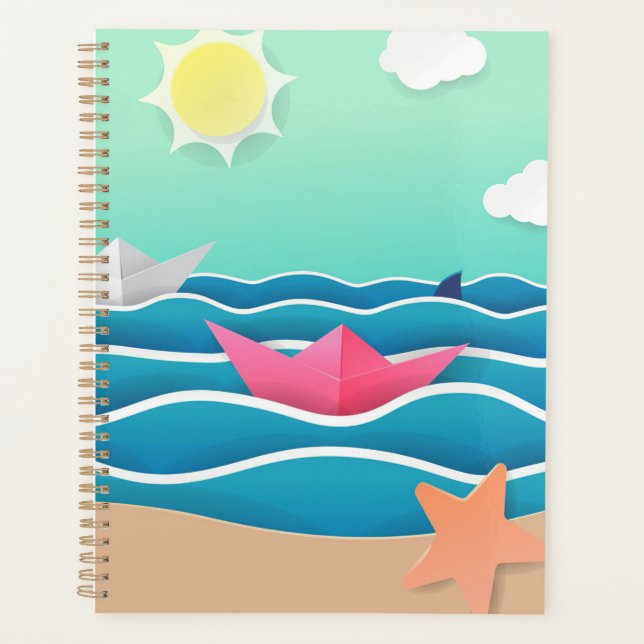 Summer Beach Landschaft Planer (Vorderseite)