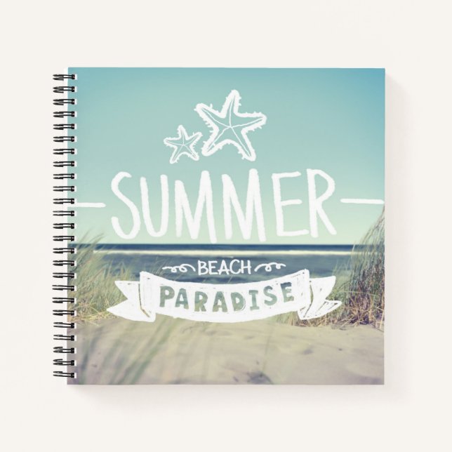 Summer Beach Paradise Notizbuch (Vorderseite)