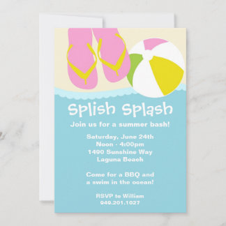 Summer Beach Party Einladung