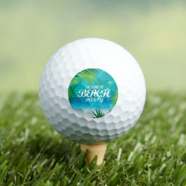 Summer Beach Party Golfball