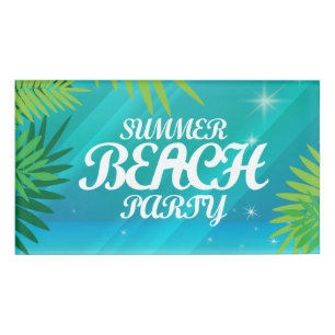 Summer Beach Party Namenschild
