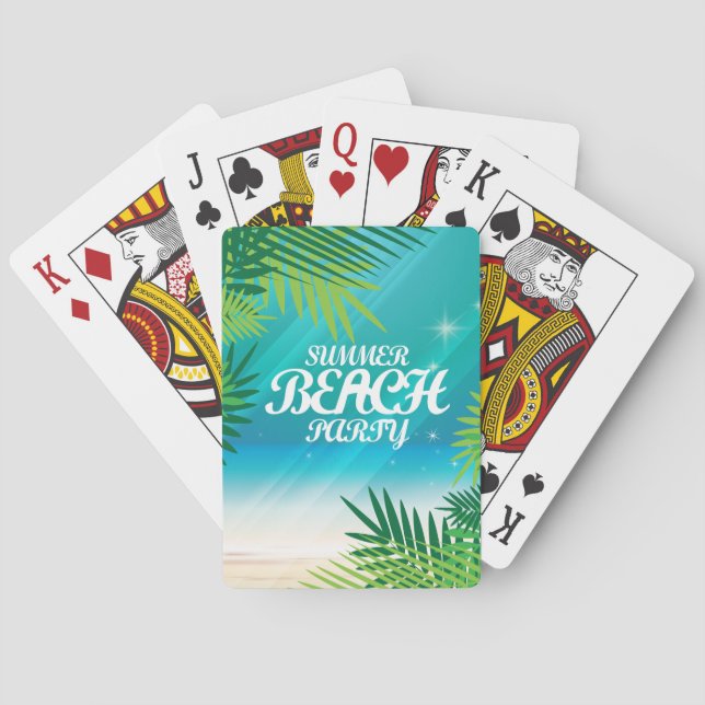 Summer Beach Party Spielkarten (Rückseite)
