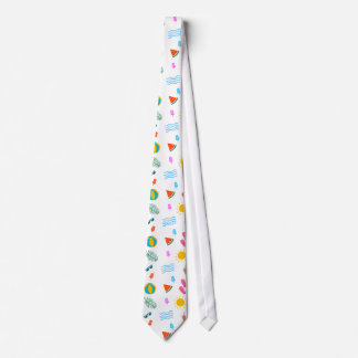 Summer Beach Pattern Neck Tie Krawatte