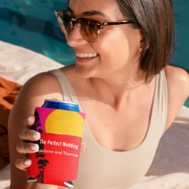 Summer Beach Retro Poster Selters Dosenkühler