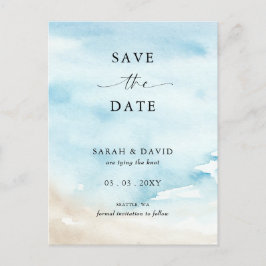 Summer Beach Save the Date Ankündigungspostkarte