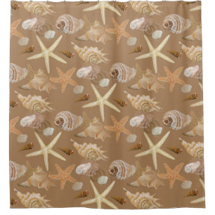 Summer Beach Seashell Collection Duschvorhang