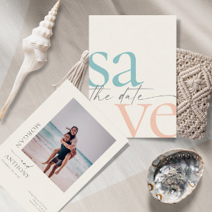 Summer Beach Simple Foto Save the Date