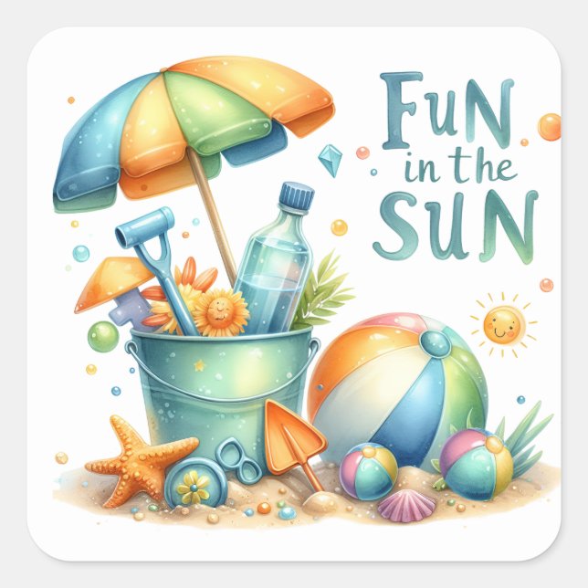 Summer Beach Stickers (Vorderseite)