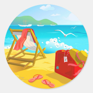 Summer Beach Stickers