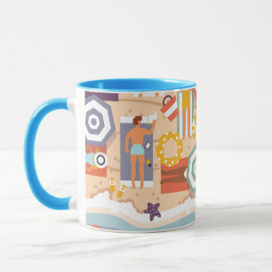 Summer Beach Tasse