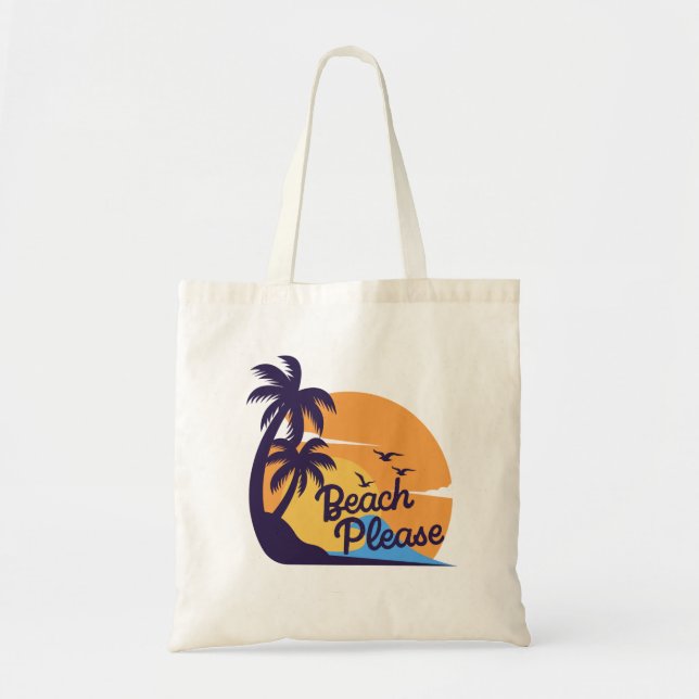 Summer Beach Tote Bag | Vacation Tote | Pool Bag Tragetasche (Vorne)