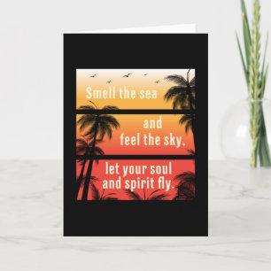 Summer Beach Vacacation Surf Cooles Meer Sonnensch Karte