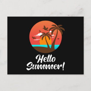 Summer Beach Vacacation Surf Meer Cool Sonnenschei Postkarte