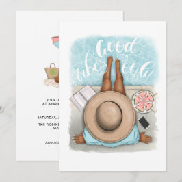 Summer Beach Vacation Geburtstagsparty Einladung