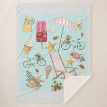 Summer Beach Vibes auf Blue