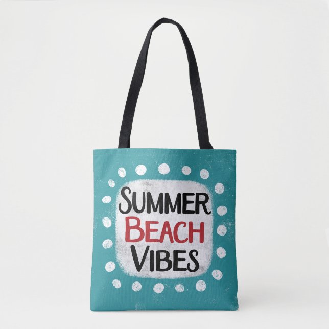 Summer Beach Vibes Tote Bag (Vorderseite)