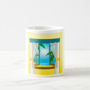 Summer Beach View Kaffeetasse