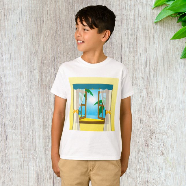 Summer Beach View T-Shirt (Von Creator hochgeladen)