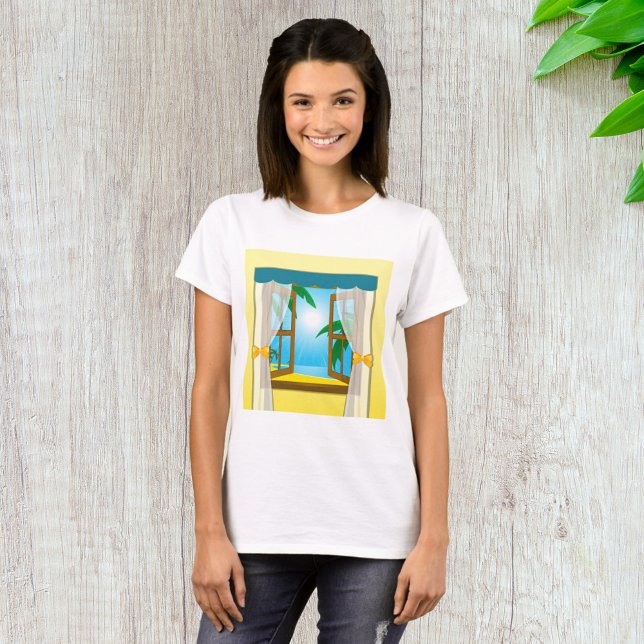 Summer Beach View T-Shirt (Von Creator hochgeladen)
