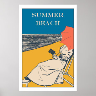 Summer Beach Vintag Poster