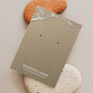 Summer Beach Water & Sand Earring Display