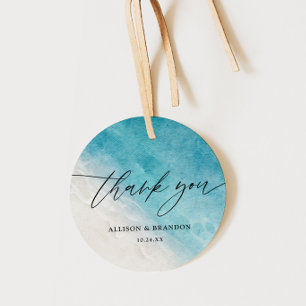 Summer Beach Wedding Vielen Dank für Ihr Interesse Geschenkanhänger
