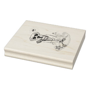 Summer Beach Yellow Labrador Retriever - Niedliche Gummistempel