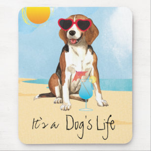 Summer Beagle Mousepad