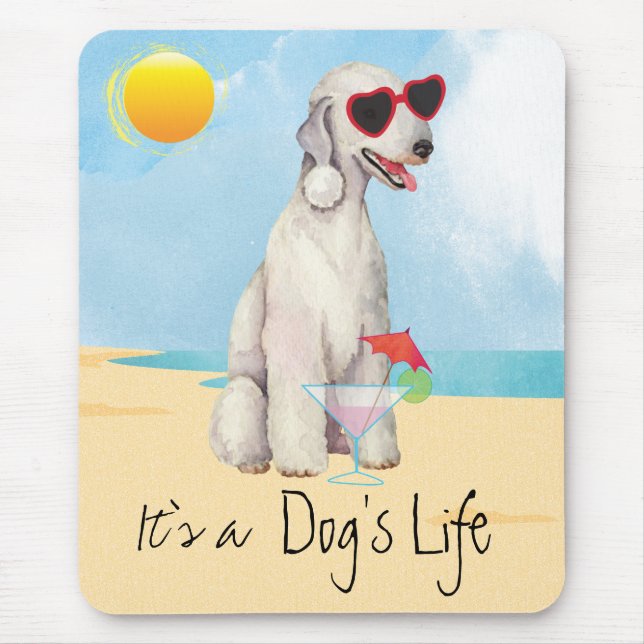 Summer Bedlington Terrier Mouse Pad Mousepad (Vorne)