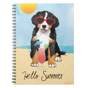 Summer Bernese Mountain Dog Notizblock