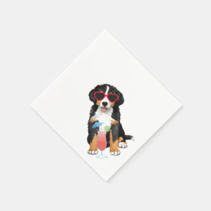 Summer Bernese Mountain Dog Serviette