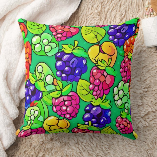 Summer Berry Delight Kissen (Decke)