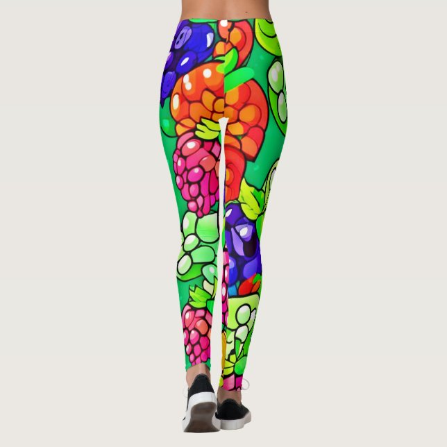 Summer Berry Delight Leggings (Rückseite)