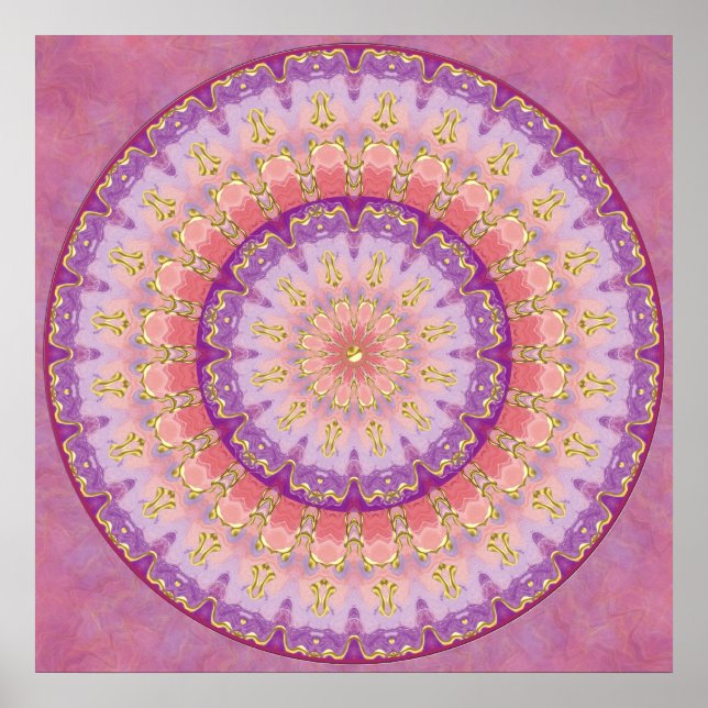 Summer Berry Mandala Poster (Vorne)
