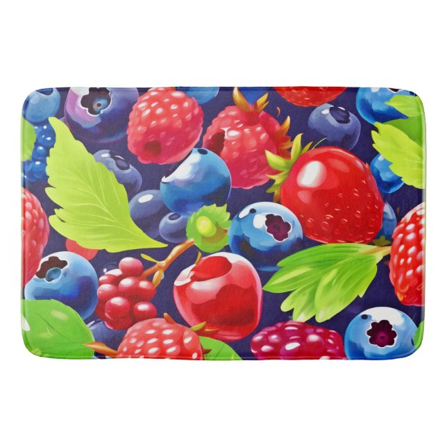 Summer Berry Medley Badematte (Vorderseite)