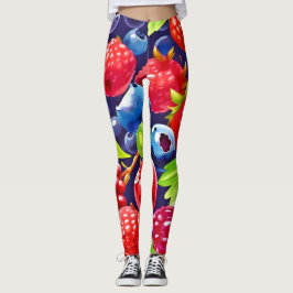 Summer Berry Medley Leggings