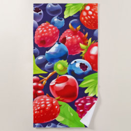 Summer Berry Medley Strandtuch