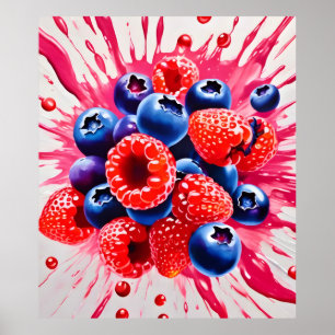 Summer Berry Sensation Poster