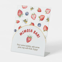 Summer Berry Sweet Baby Dusche Mimosa Bar Sockelschild