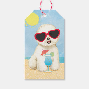 Summer Bichon Frise Geschenkanhänger