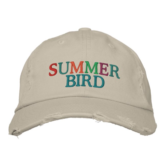 Summer Bird Racing Cap by SRF Bestickte Baseballkappe (Vorderseite)