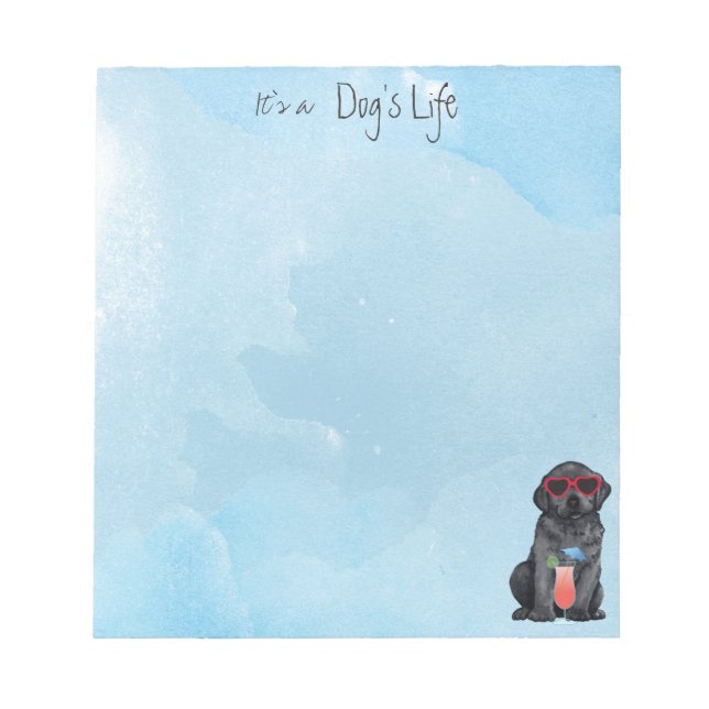 Summer Black Lab Notizblock (Vorderseite)