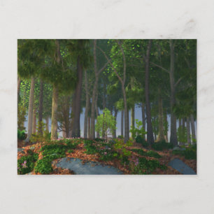 Summer Blätter Postcard Postkarte