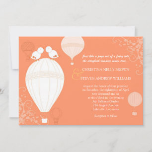 Summer Bliss Air Balloons Hochzeit Einladung