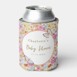 Summer Bloom Floral Butterfly Baby Dusche Custom Dosenkühler