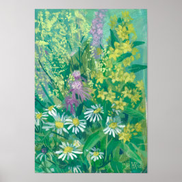 Summer Bloom Wildblumen Blume Blumenmuseum Poster