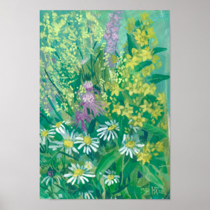 Summer Bloom Wildblumen Blume Blumenmuseum Poster